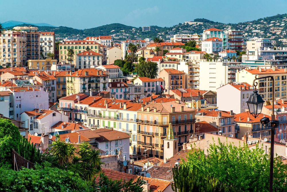 Panoramic,Aerial,View,Of,Cannes,City,,France